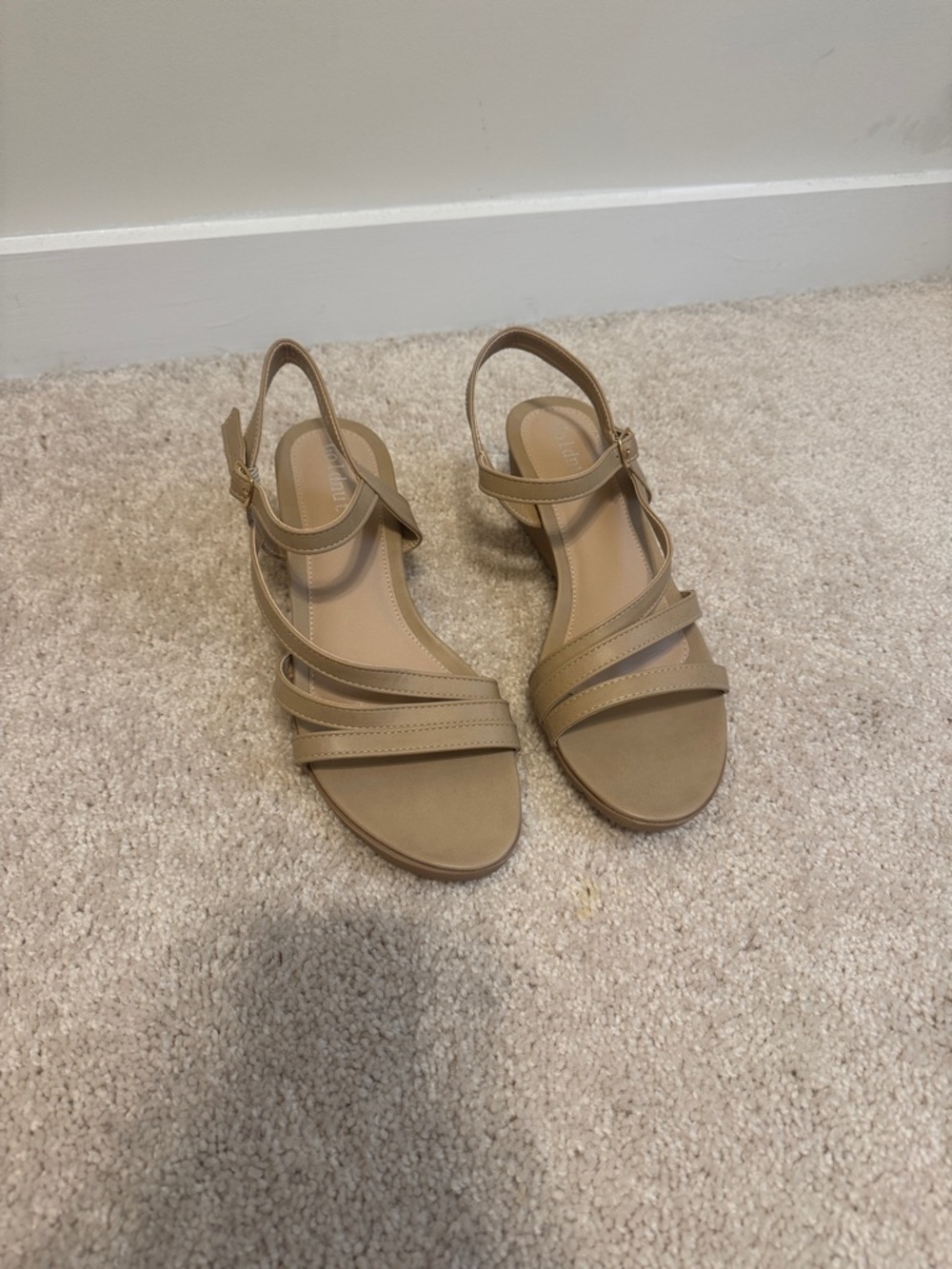 Women’s Strappy Slingback Sandals - Beige